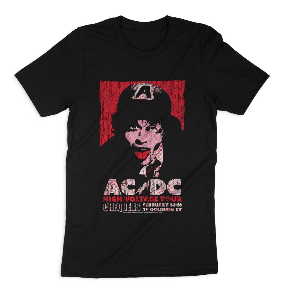 AC DC BAND HIGH VOLTAGE LIVE SHORT SLEEVE T-SHIRT