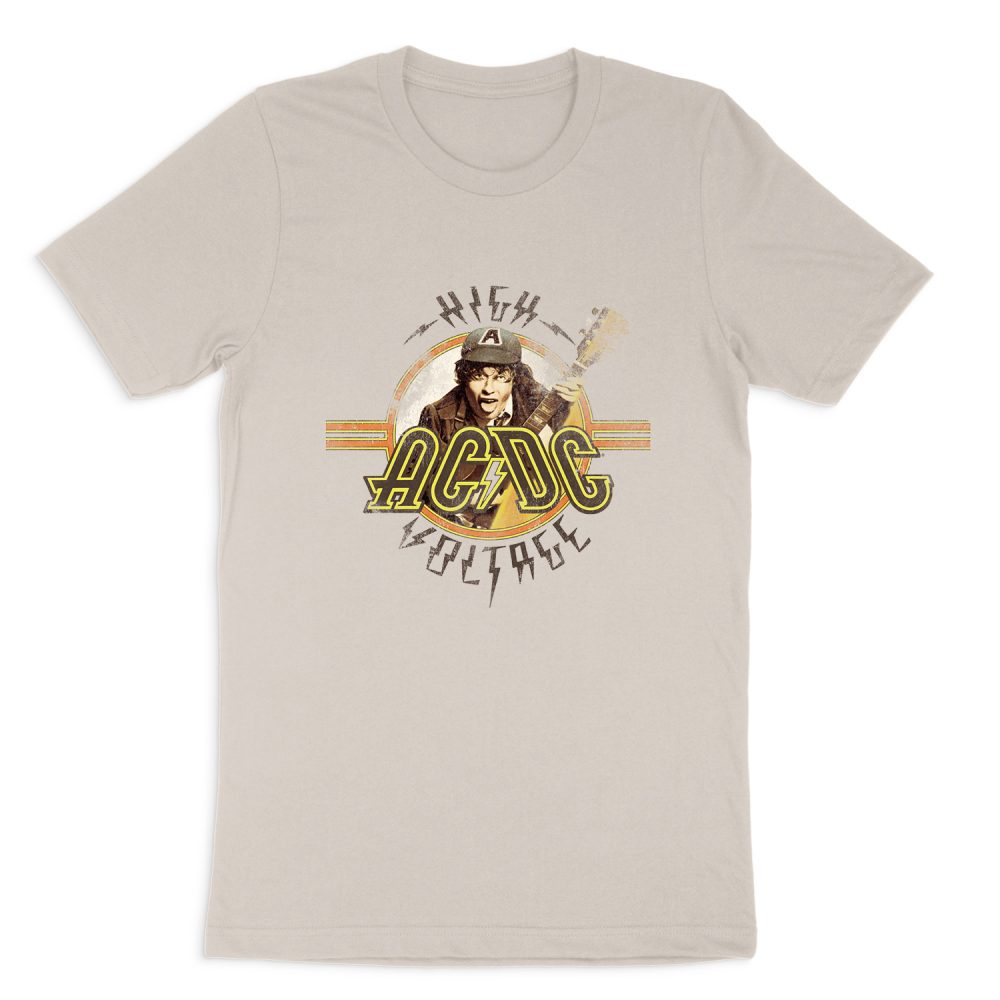 AC DC BAND HIGH VOLTAGE SHORT SLEEVE T-SHIRT