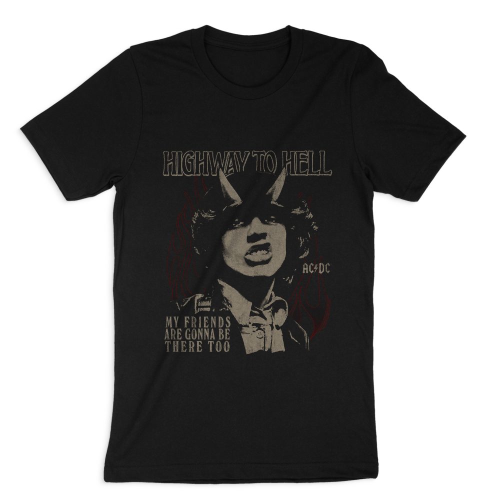 AC DC BAND MY FRIENDS SHORT SLEEVE T-SHIRT