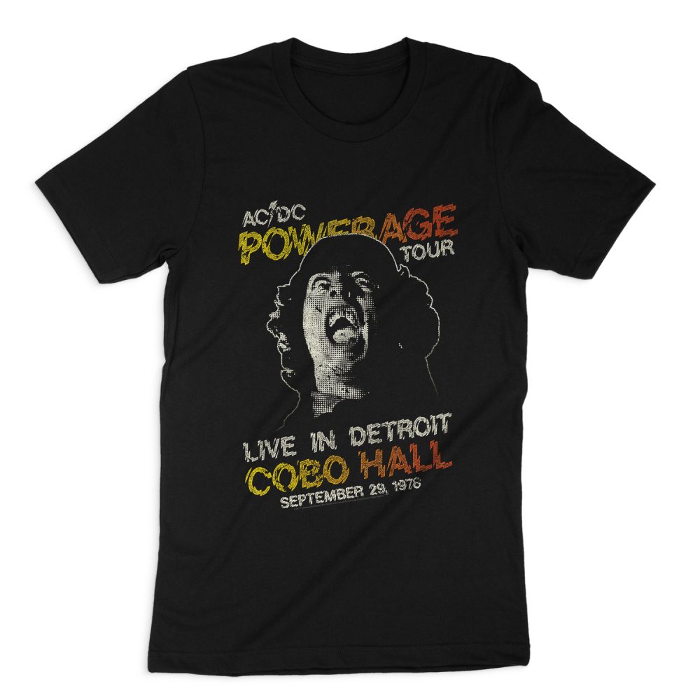 AC DC BAND POWERAGE TOUR SHORT SLEEVE T-SHIRT