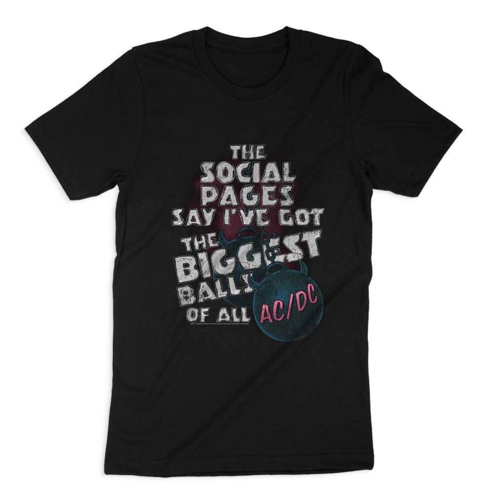AC DC BAND BIG BALLS SHORT SLEEVE T-SHIRT