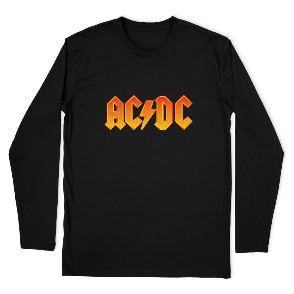 AC DC LOGO LONG SLEEVE T-SHIRT