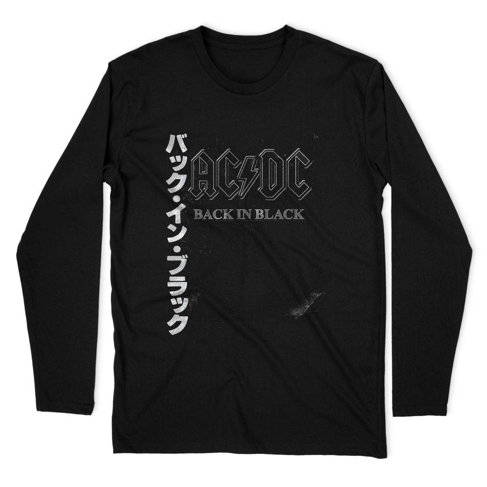 AC DC BACK IN THE DAY KANJI LONG SLEEVE T-SHIRT