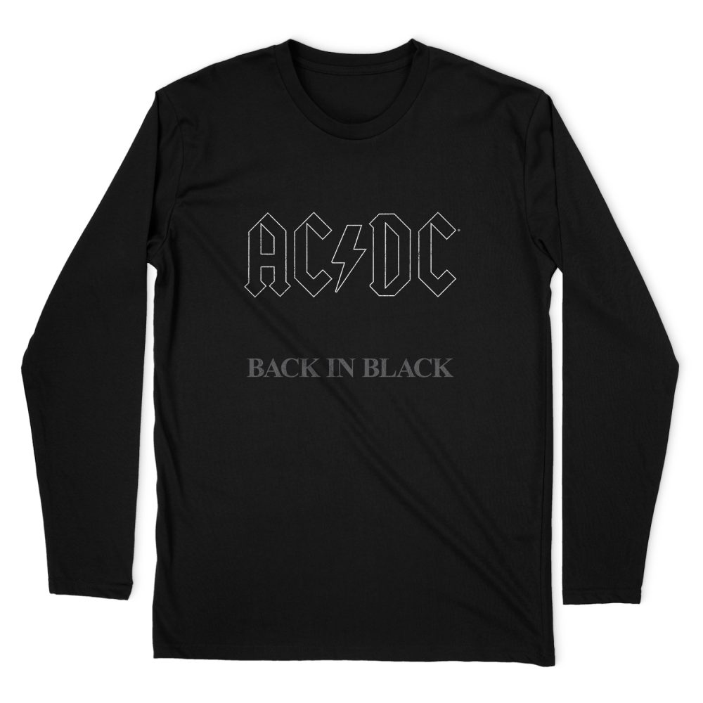 AC DC BAND BACK IN BLACK LONG SLEEVE T-SHIRT