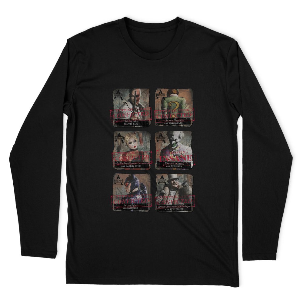 BATMAN - ARKHAM ARKHAM LINEUP LONG SLEEVE T-SHIRT