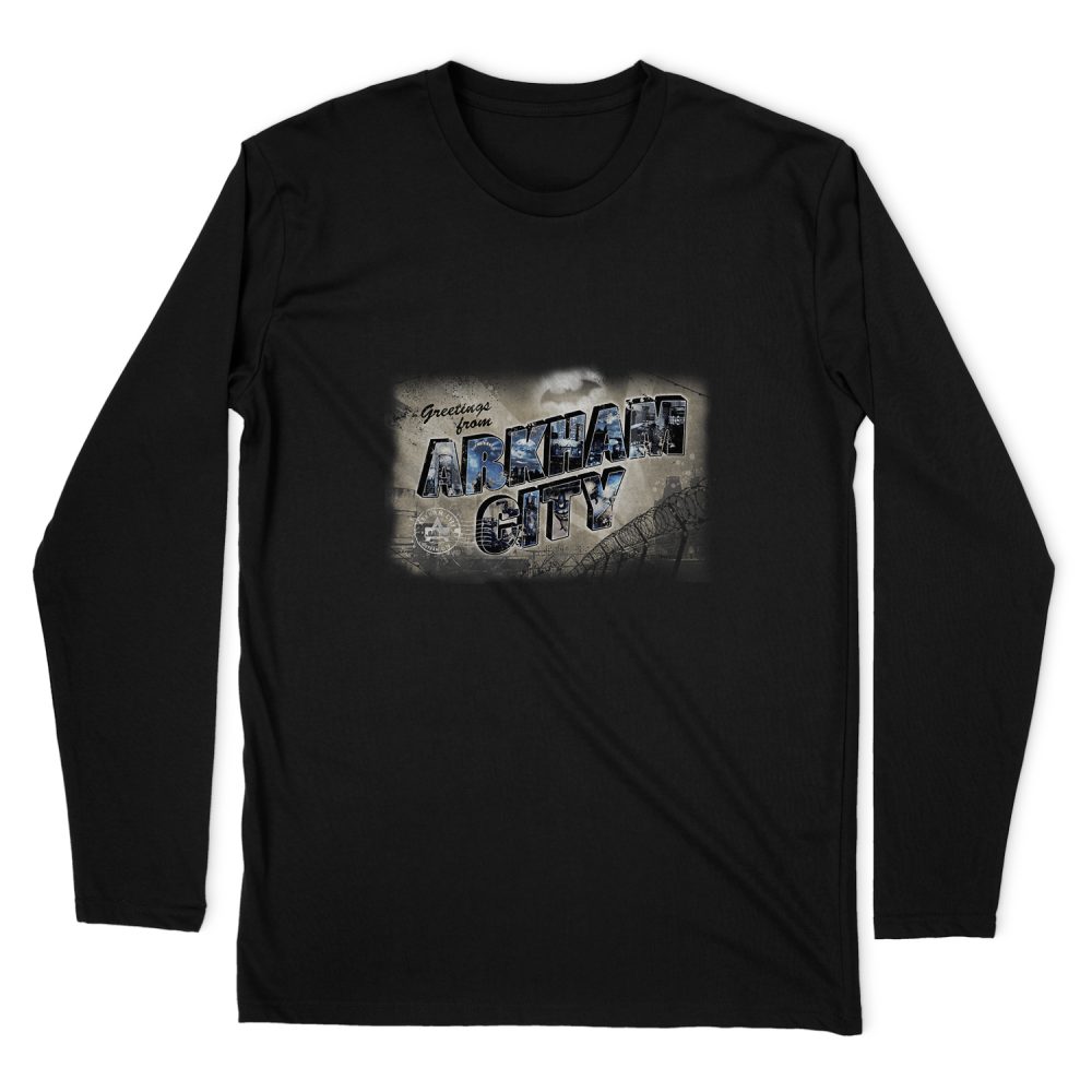 BATMAN - ARKHAM GREETINGS FROM ARKHAM LONG SLEEVE T-SHIRT