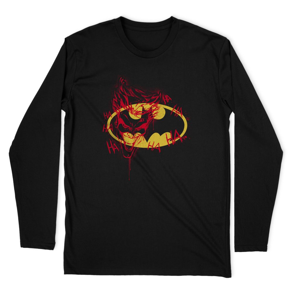 BATMAN JOKER GRAFFITI LONG SLEEVE T-SHIRT