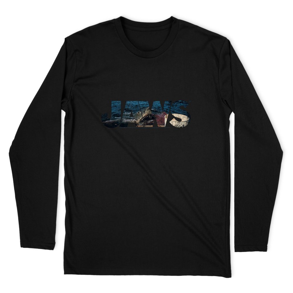 JAWS LOGO CUTOUT LONG SLEEVE T-SHIRT