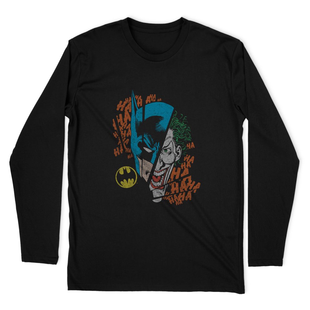 DC COMICS BROKEN VISAGE LONG SLEEVE T-SHIRT
