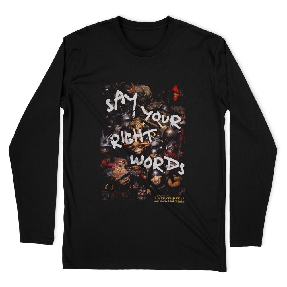 LABYRINTH RIGHT WORDS LONG SLEEVE T-SHIRT