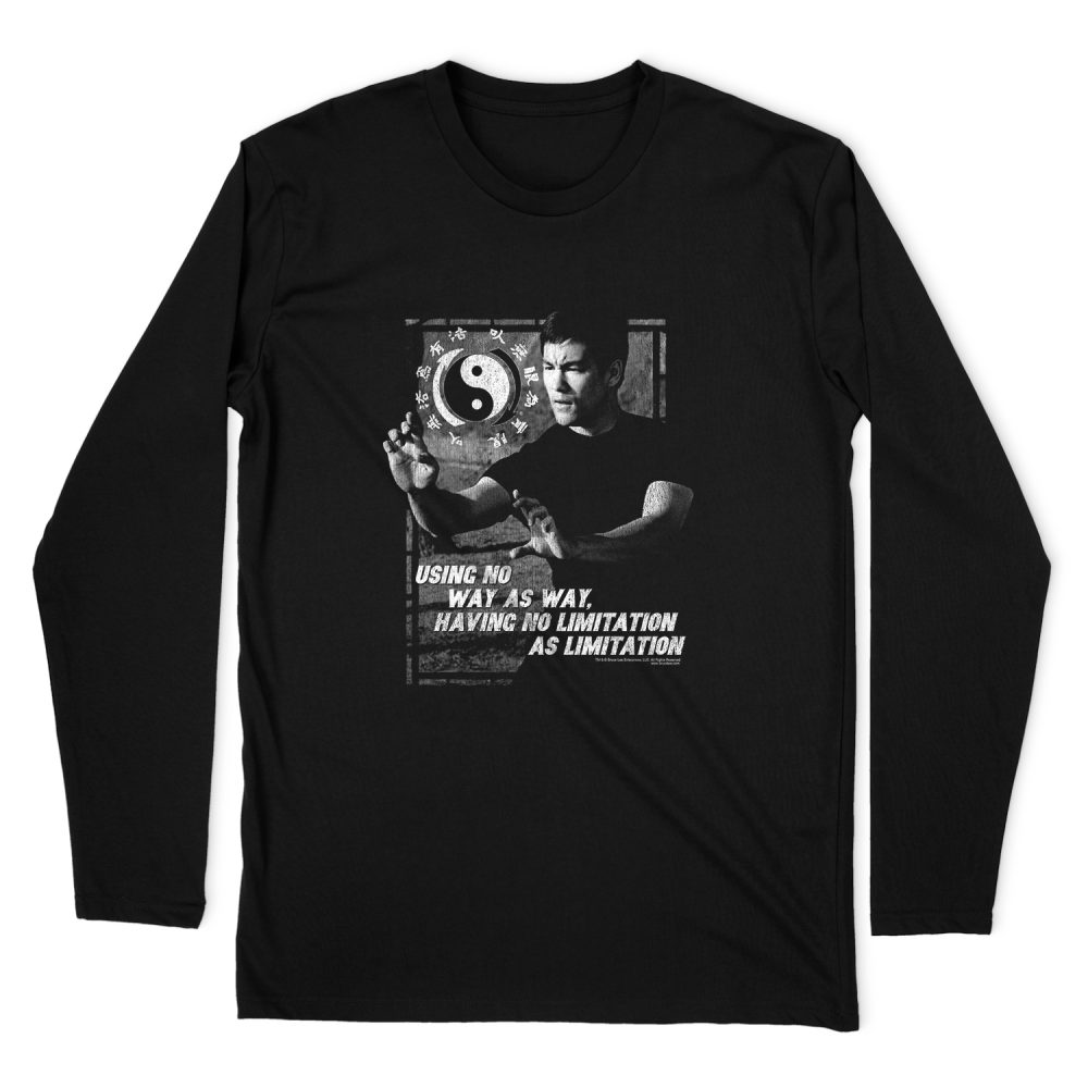 BRUCE LEE NO WAY AS A WAY LONG SLEEVE T-SHIRT