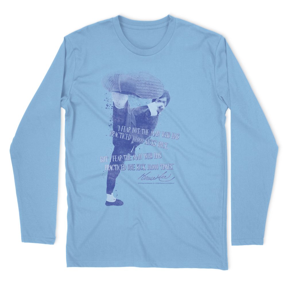 BRUCE LEE 10,000 KICKS LONG SLEEVE T-SHIRT