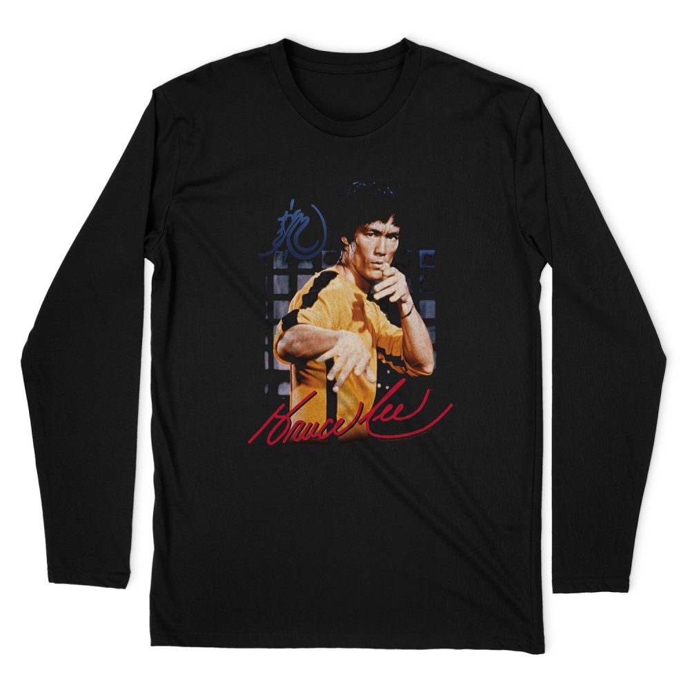 BRUCE LEE YELLOW JUMPSUIT LONG SLEEVE T-SHIRT