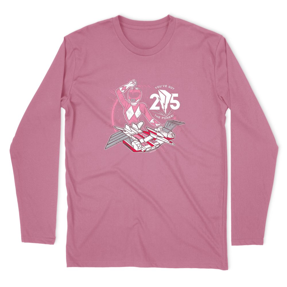 POWER RANGERS PINK 25 LONG SLEEVE T-SHIRT