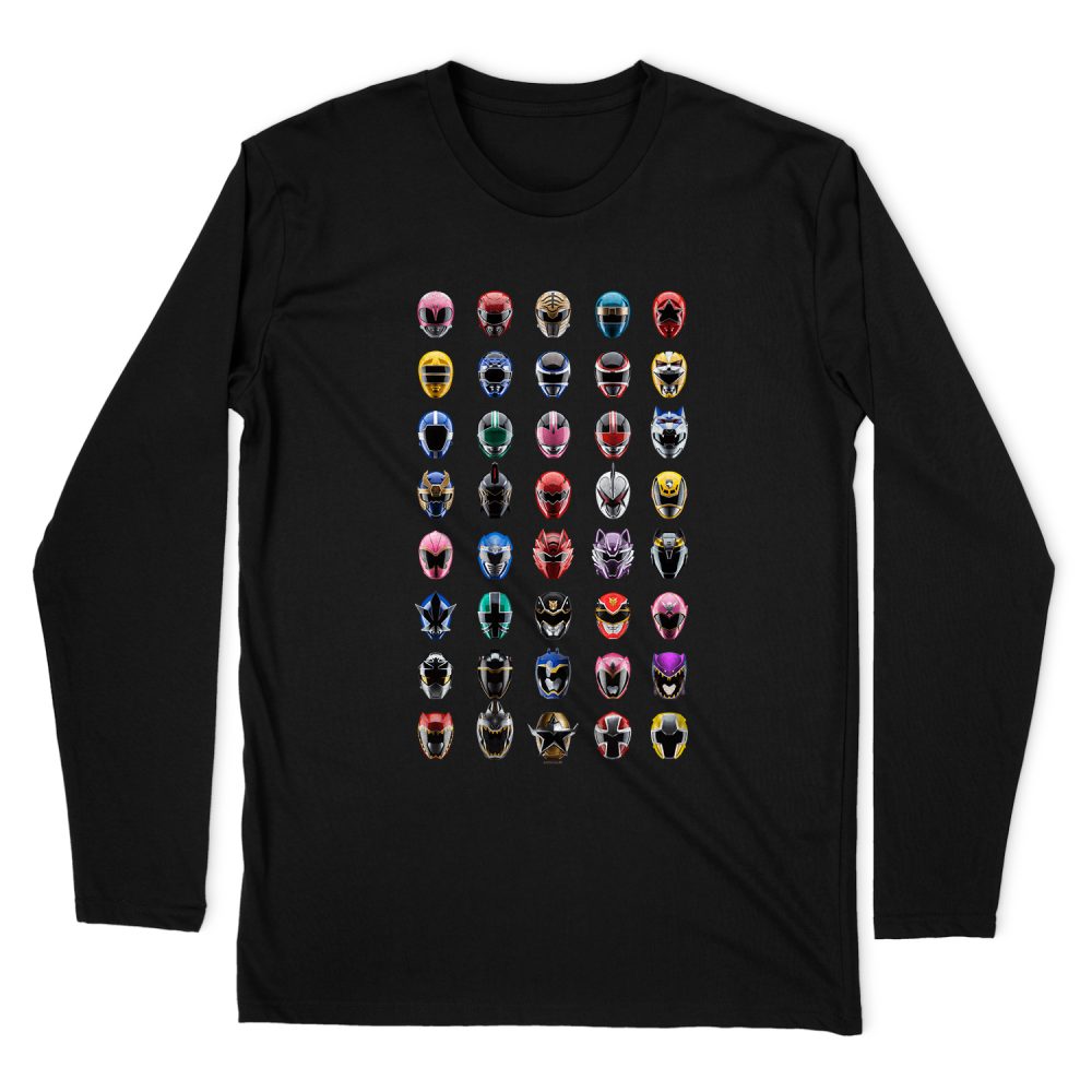POWER RANGERS VISUAL TIMELINE LONG SLEEVE T-SHIRT
