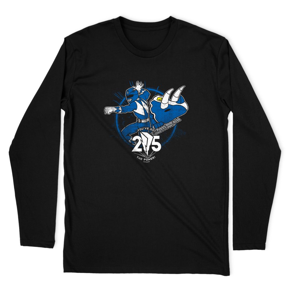 POWER RANGERS BLUE 25 LONG SLEEVE T-SHIRT