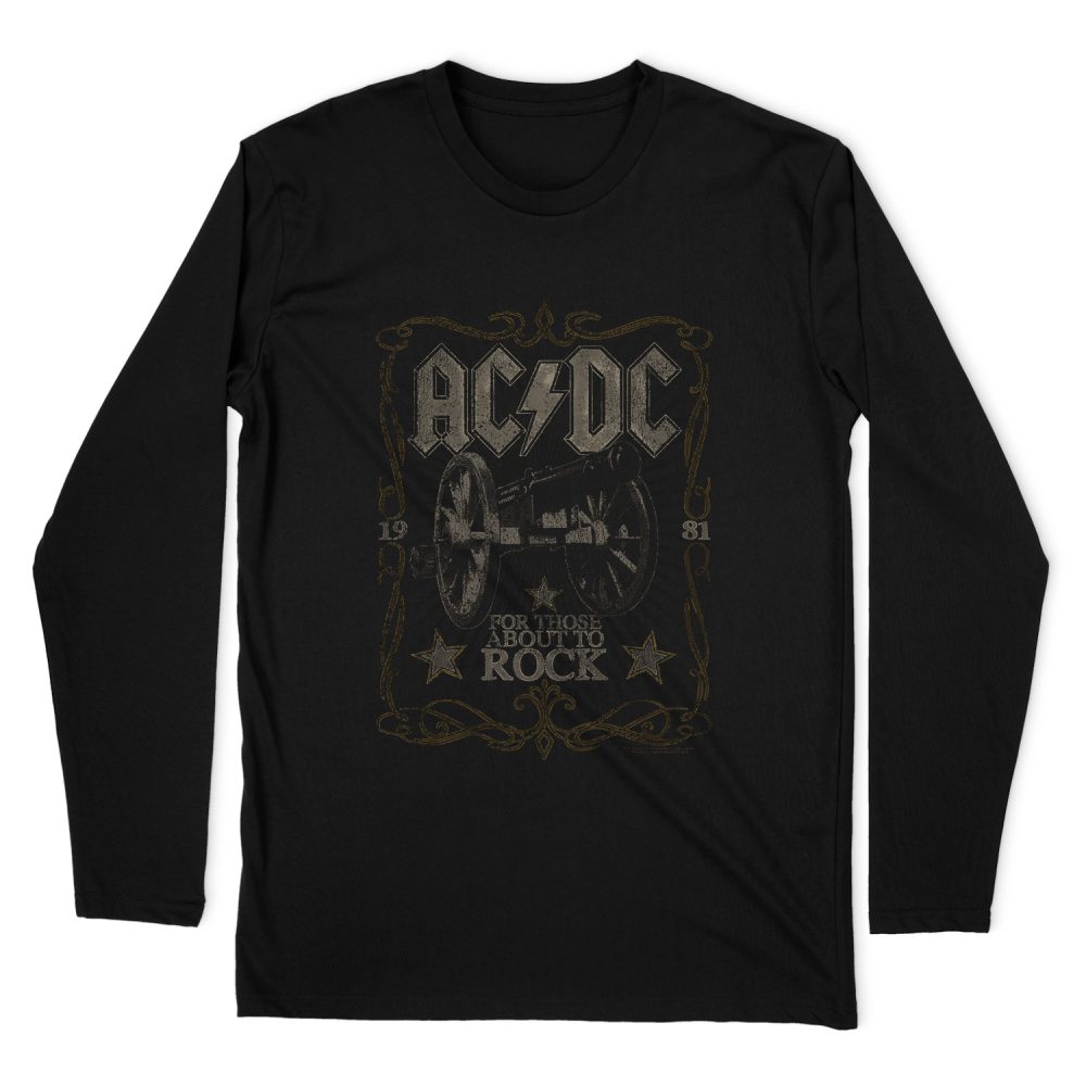 ACDC ROCK LABEL LONG SLEEVE T-SHIRT