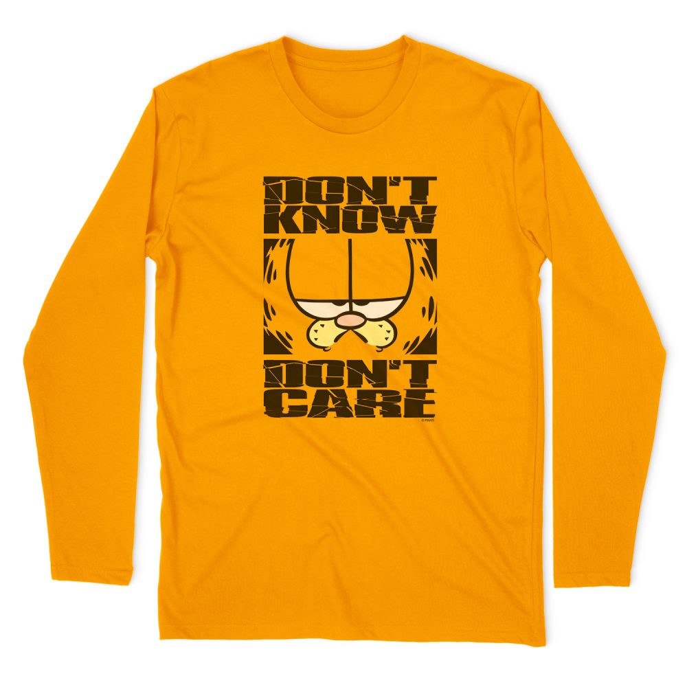 GARFIELD DONT KNOW DONT CARE TODDLER LONG SLEEVE T-SHIRT