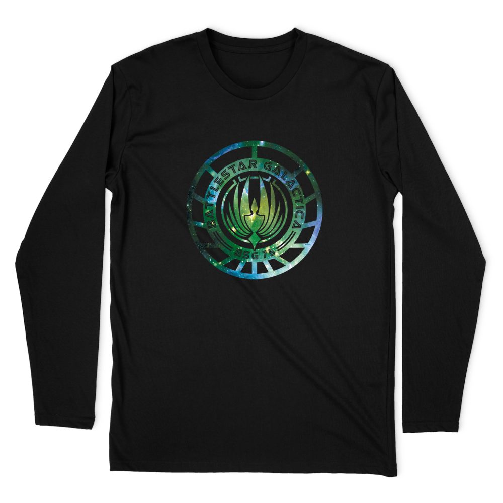 BATTLESTAR GALACTICA GALAXY EMBLEM LONG SLEEVE T-SHIRT