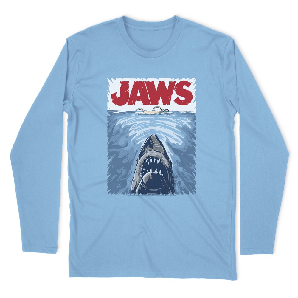 JAWS GRAPHIC POSTER LONG SLEEVE T-SHIRT