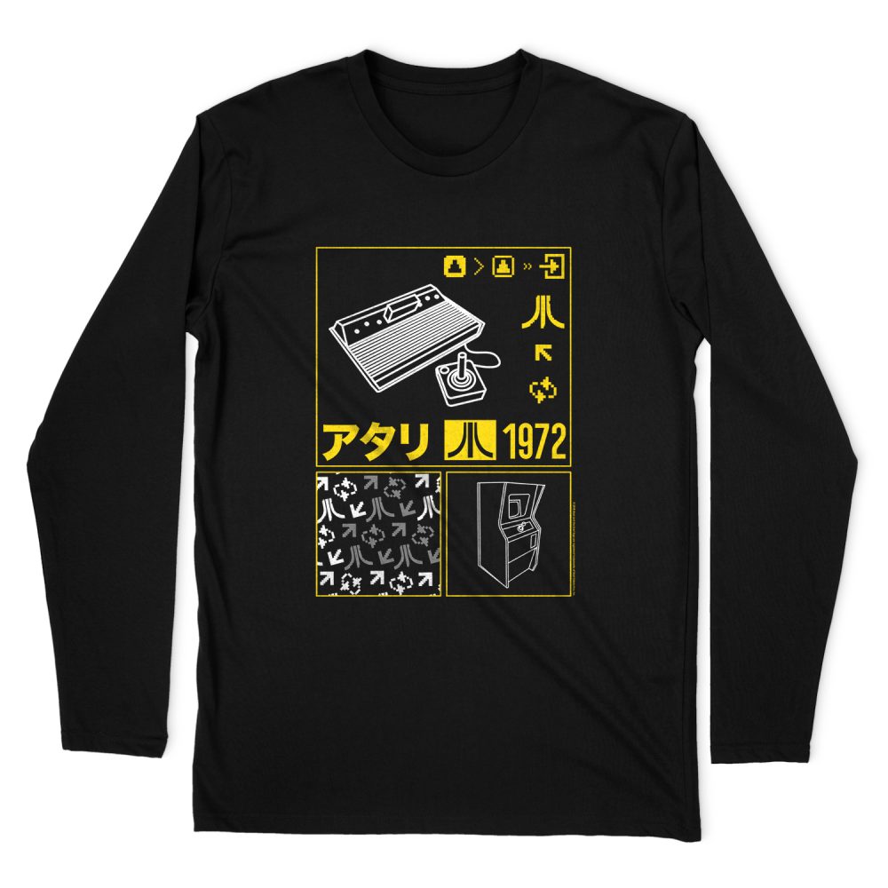 ATARI KANJI SQUARES LONG SLEEVE T-SHIRT