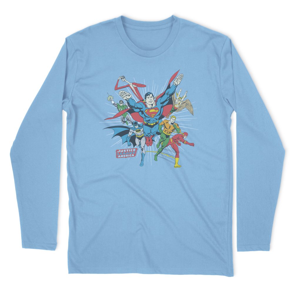 DC COMICS LEAD THE CHARGE LONG SLEEVE T-SHIRT