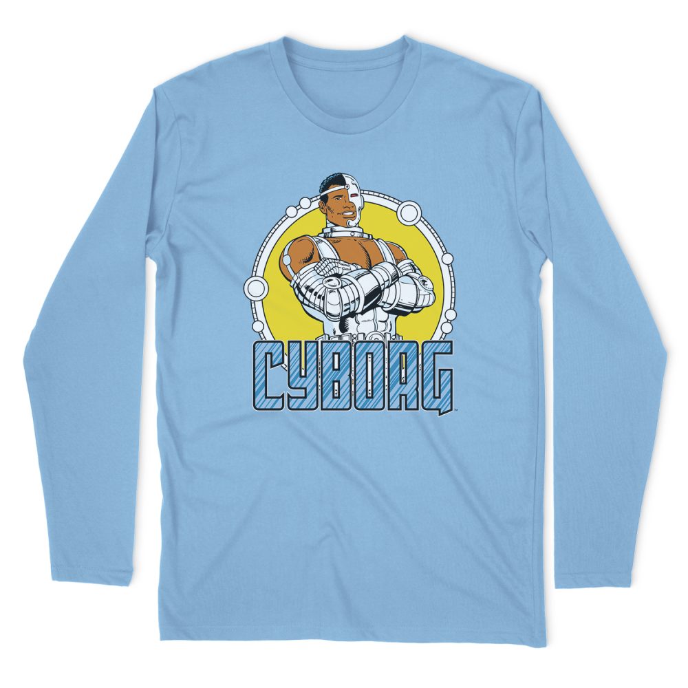 DC COMICS CYBORG  LONG SLEEVE T-SHIRT