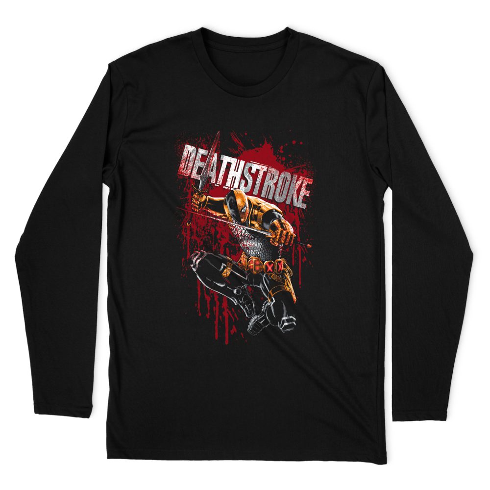 JUSTICE LEAGUE BLOOD SPLATTERED LONG SLEEVE T-SHIRT