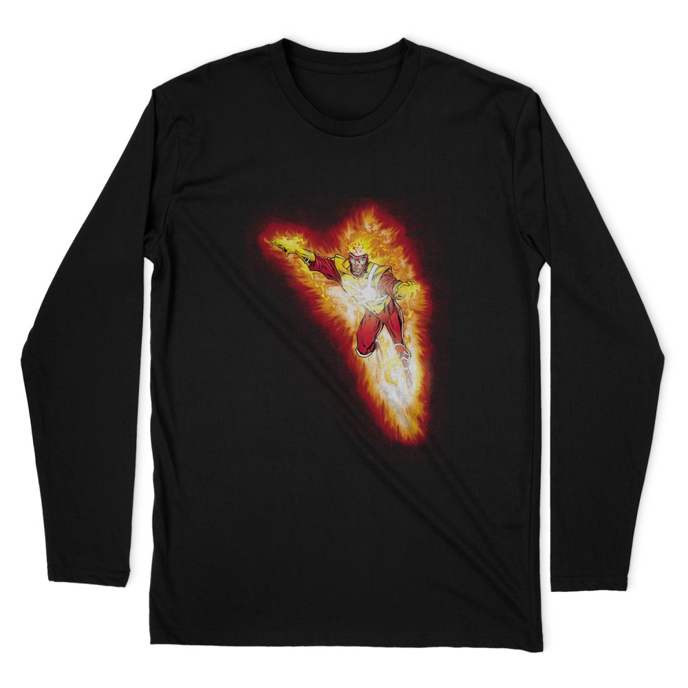 JUSTICE LEAGUE FIRESTORM BLAZE LONG SLEEVE T-SHIRT