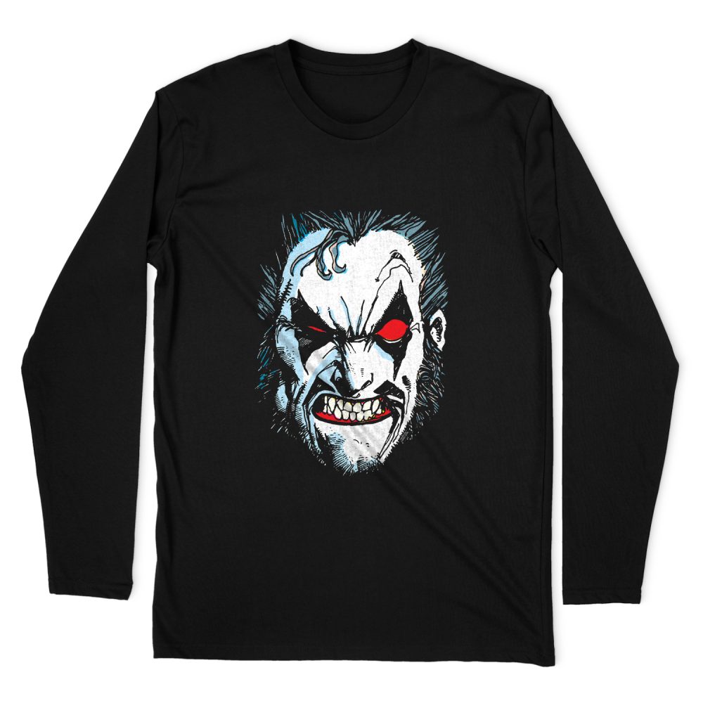 JUSTICE LEAGUE IN LO FACE LONG SLEEVE T-SHIRT