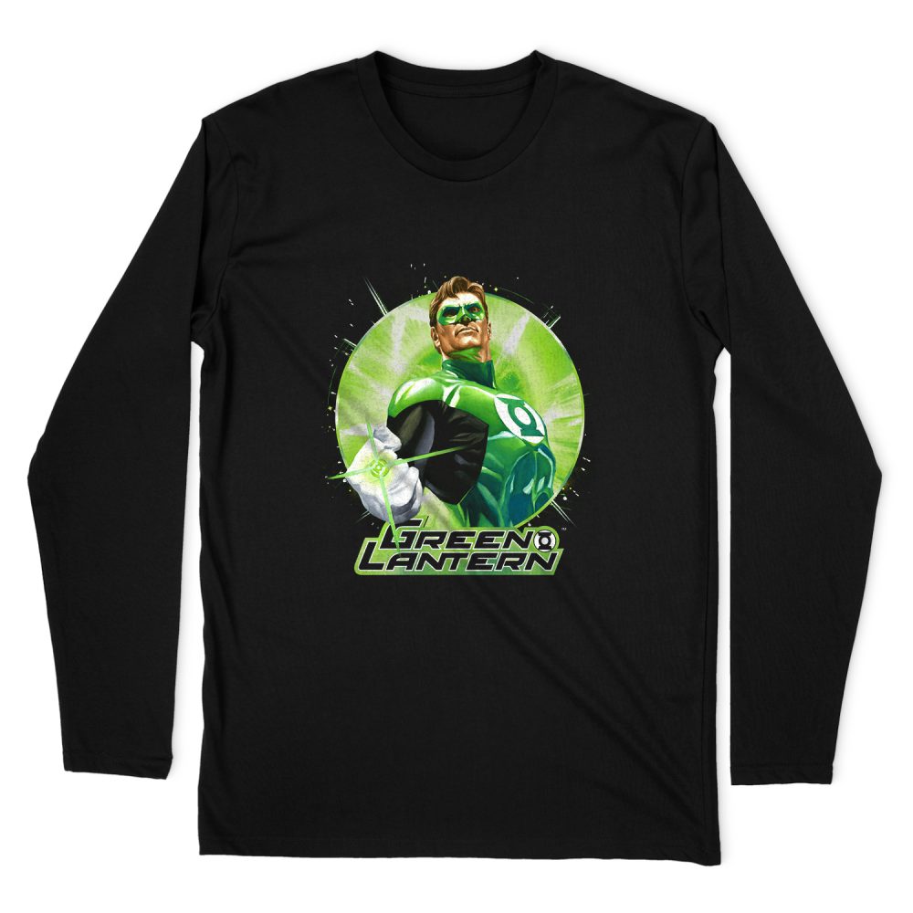 GREEN STATIC LONG SLEEVE T-SHIRT
