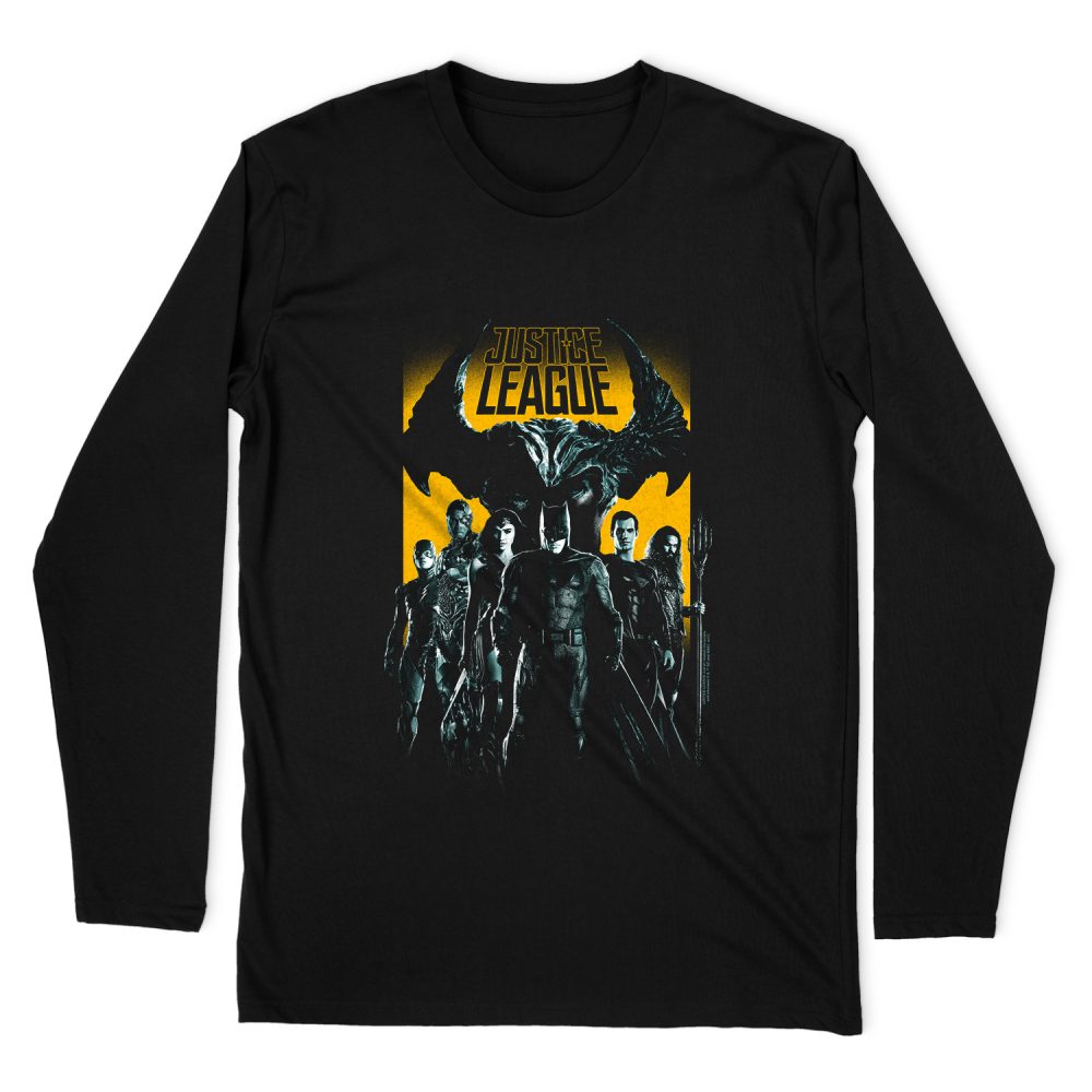 JUSTICE LEAGUE STAND UP TO EVIL LONG SLEEVE T-SHIRT