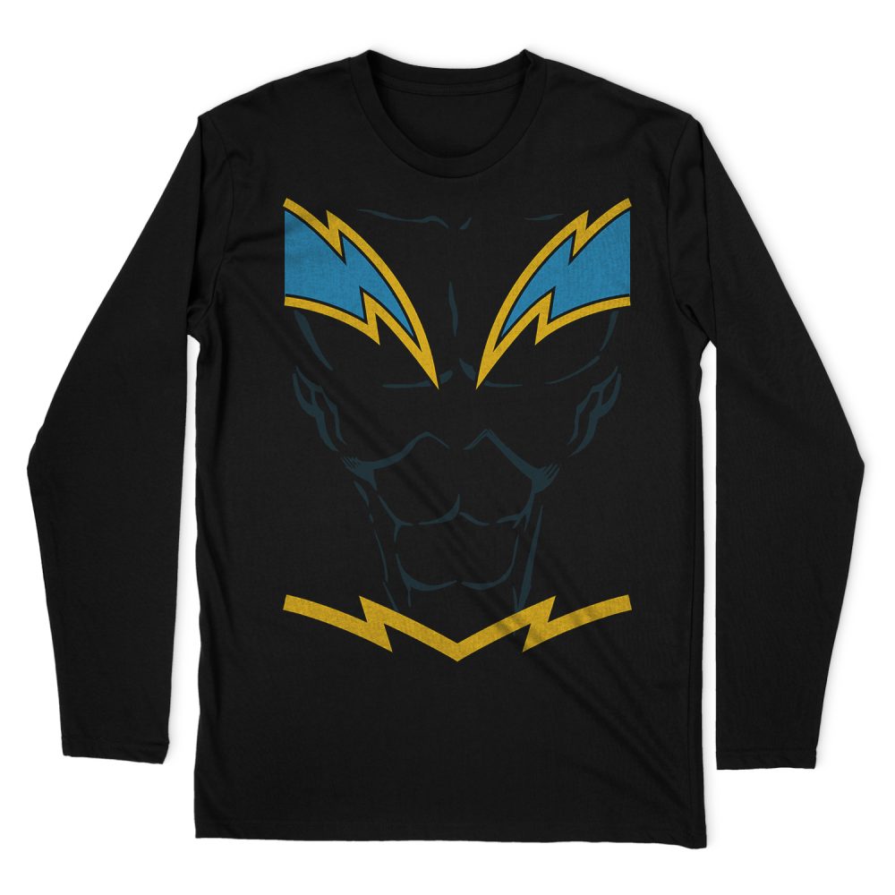 JUSTICE LEAGUE BLACK LIGHTNING LONG SLEEVE T-SHIRT