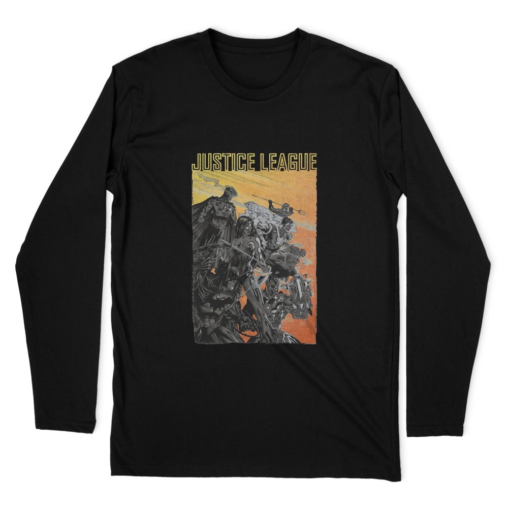JUSTICE LEAGUE RED DAWN LONG SLEEVE T-SHIRT