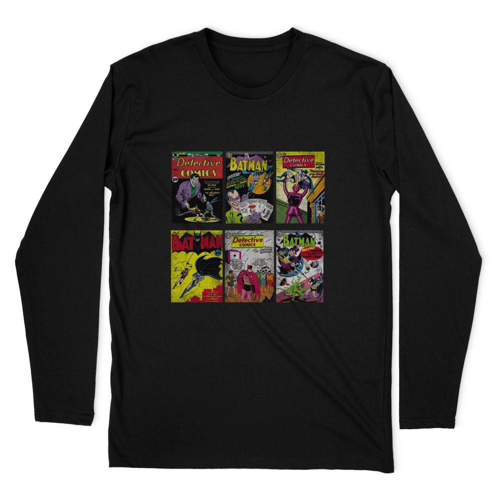 BATMAN BM COVERS LONG SLEEVE T-SHIRT