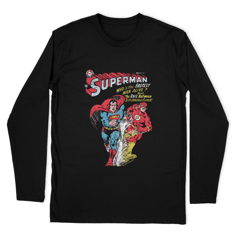 JUSTICE LEAGUE FASTEST #2 LONG SLEEVE T-SHIRT