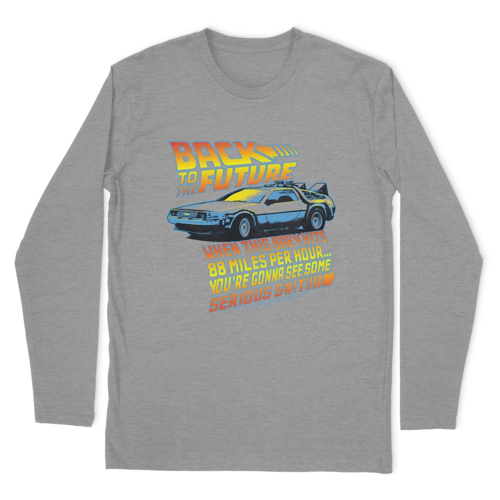 BACK TO THE FUTURE 88 MPH LONG SLEEVE T-SHIRT