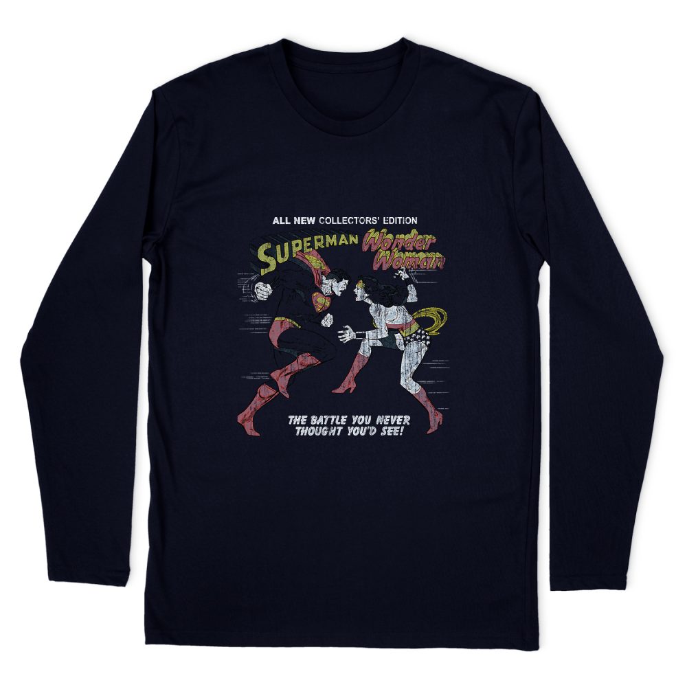 JUSTICE LEAGUE THE BATTLE LONG SLEEVE T-SHIRT