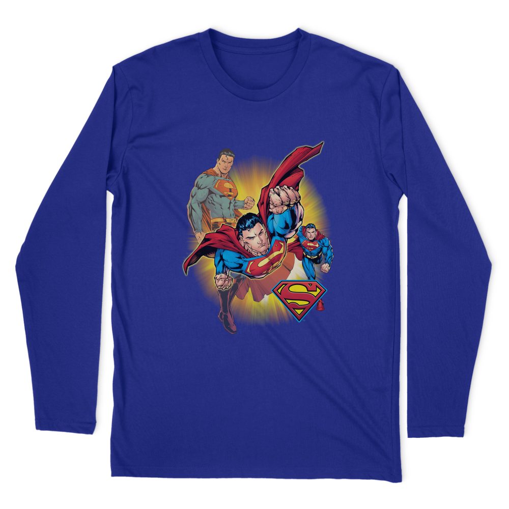 SUPERMAN COLLAGE LONG SLEEVE T-SHIRT