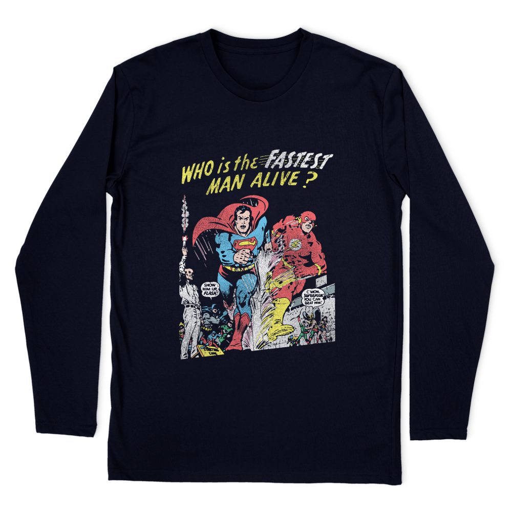 JUSTICE LEAGUE FASTEST LONG SLEEVE T-SHIRT