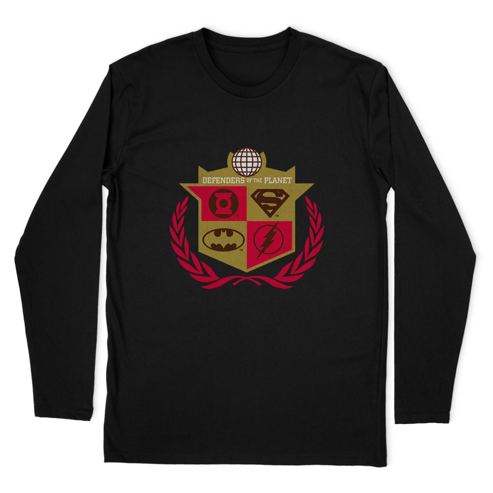 JUSTICE LEAGUE DEFENDERS LONG SLEEVE T-SHIRT