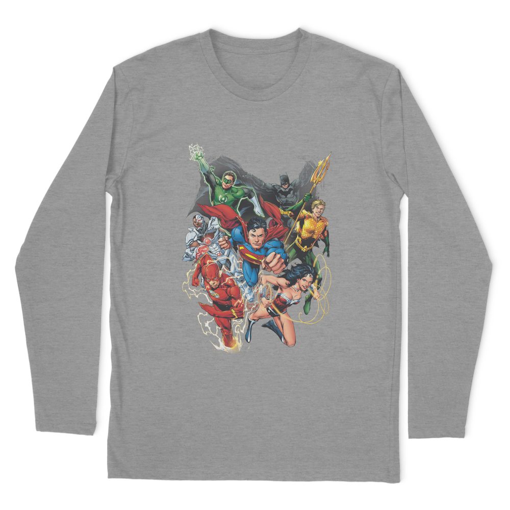 JUSTICE LEAGUE REFUSE TO GIVE UP LONG SLEEVE T-SHIRT