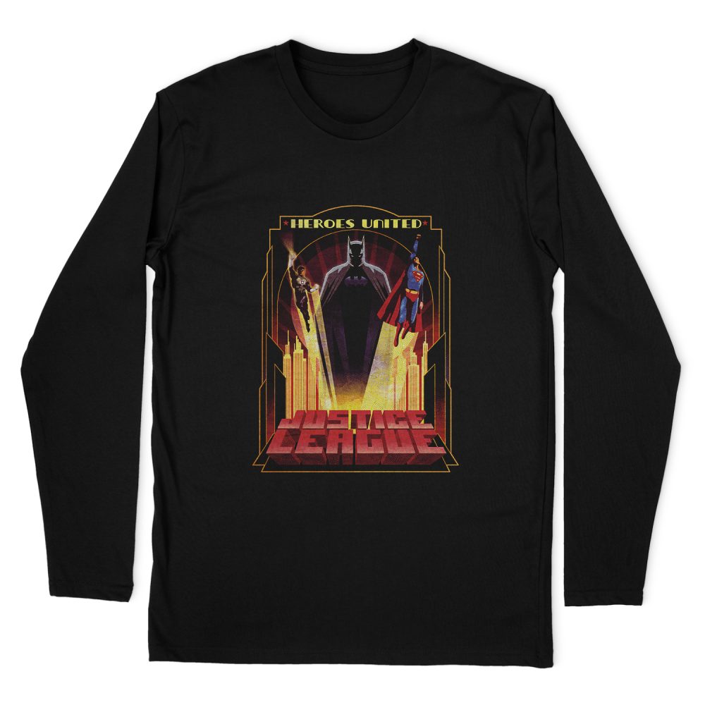 JUSTICE LEAGUE HEROES UNITED LONG SLEEVE T-SHIRT
