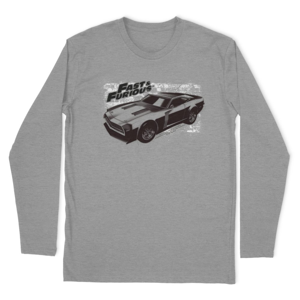 FAST AND FURIOUS SPRAY CAR LONG SLEEVE T-SHIRT