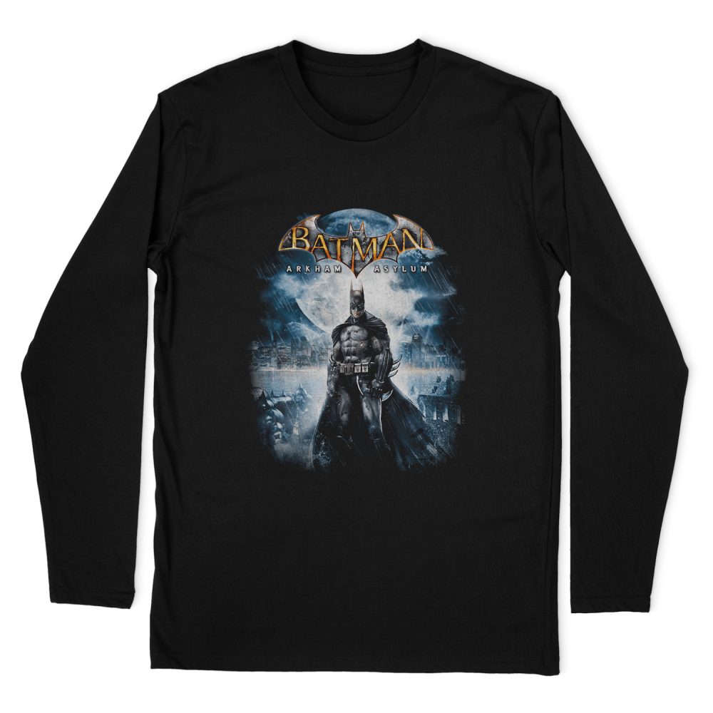 BATMAN - ARKHAM GAME COVER LONG SLEEVE T-SHIRT