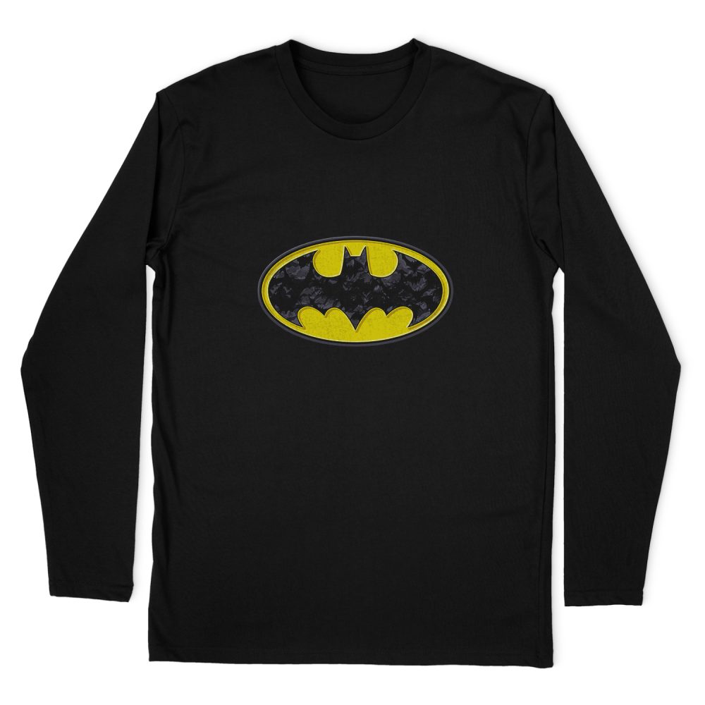 BATMAN BATS IN LOGO LONG SLEEVE T-SHIRT