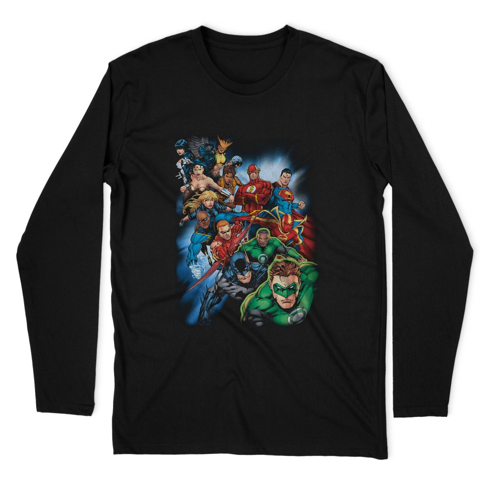 JUSTICE LEAGUE HEROES UNITE LONG SLEEVE T-SHIRT