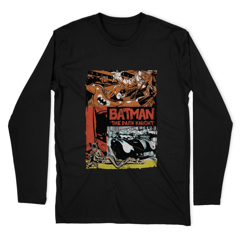 BATMAN OLD MOVIE POSTER LONG SLEEVE T-SHIRT