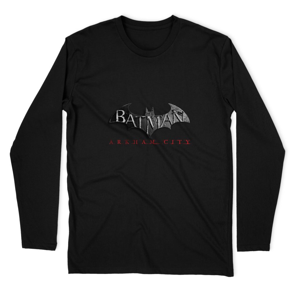 BATMAN - ARKHAM LOGO LONG SLEEVE T-SHIRT