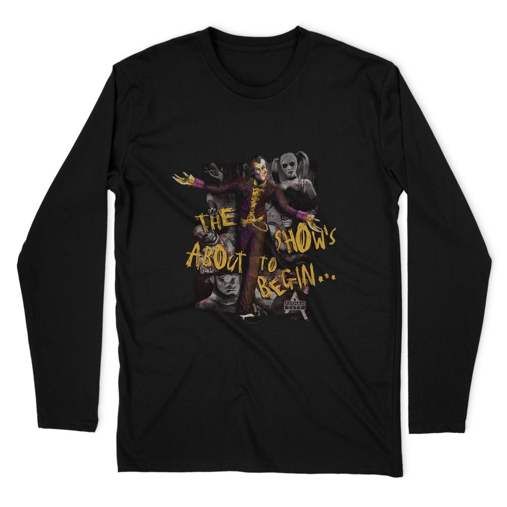 BATMAN - ARKHAM ABOUT TO BEGIN LONG SLEEVE T-SHIRT